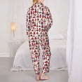thumbnail image 6 of Goofa Rocket Pattern Printed Women’s 2 Piece Pajama Set Super,Pajamas Women's Long Sleeve Sleepwear Soft Button Down Loungewear Pjs Lounge Set Nightwear-XX-Large, 6 of 9
