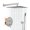2-function 10" square showerhead brushed, variant on 12 in Round Shower System, Matte Black Rainfall Shower Faucet Set Complete with Handheld Shower, Pressure Balance Valve, Tub Spout, Shower Valve Trim Kit for Bathroom