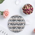 thumbnail image 4 of RYLABLUE Grey Camouflage Watercolor Gradient Texture Set of 6 Round Coaster for Drinks, Absorbent Ceramic Stone Coasters Cup Mat with Cork Base for Home Kitchen Room Coffee Table Bar Decor, 4 of 5