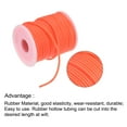 thumbnail image 3 of Uxcell Rubber Cord 27 Yards 3mm Dia 1.5mm Hole Orange Hollow Tubing for DIY Craft Making, 3 of 6