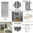 thumbnail image 3 of Bamboo Beaded Door Curtain 65 Strings 79" W x 36" W Gray, 3 of 7
