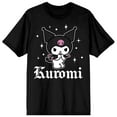 thumbnail image 1 of Hello Kitty X Friends Kuromi Sparkly Stars Black T-Shirt, 1 of 2