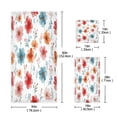 thumbnail image 3 of 3 Piece Bath Towels Set Bath Towel, Hand Towel and Face Towel for Bathroom, Gym, Hotel Pastel Watercolor Floral Pattern, 3 of 8