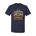 thumbnail image 2 of Wild Bobby, Southern By Birth Christian By Choice Inspirational/Christian Men's Graphic T-Shirt, Navy, X-Large, 2 of 3