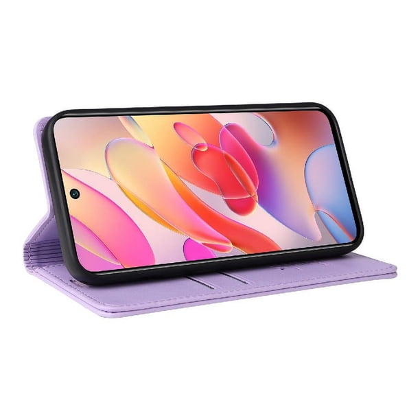 Funda para OPPO Reno 8T 4G Estuche de Cuero PU Tipo Cartera con Ranuras para Tarjetas y Cierre Magnético