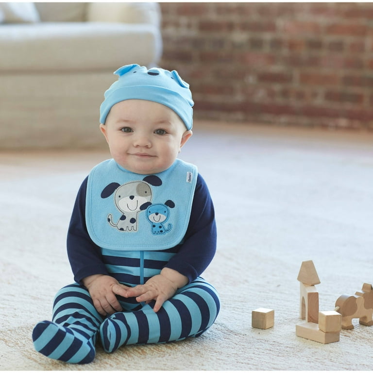 Gerber Newborn baby boy zip front sleep n play footed sleepers 2