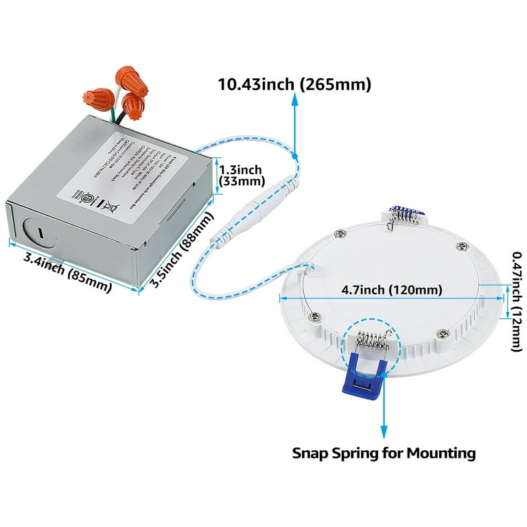4-PACK 4-inch 12W Dimmable LED Retrofit Recessed cheapest Downlight, 2700K Soft White