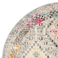 thumbnail image 6 of SAFAVIEH Madison Lanford Vintage Geometric Area Rug, Grey/Yellow, 6'7" x 6'7" Round, 6 of 8