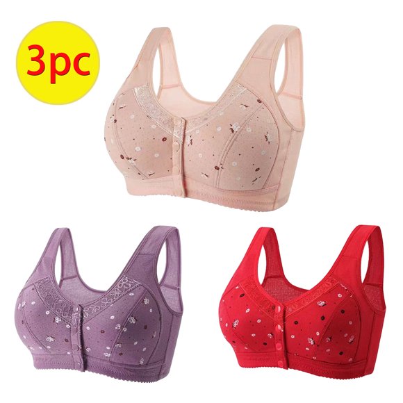 Baikeli Bras for Women Plus Size Women's Comfortable Lace Breathable Bras Underwear No Rims Prime Sales And Deals Today Clearance
