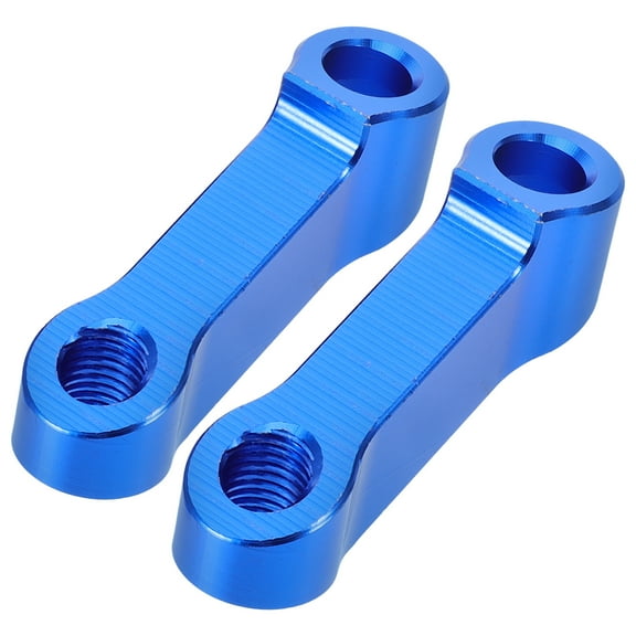OUNONA 2Pcs Motorcycle Rearview Mirror Riser Mounts Blue Aluminum Alloy for Easy Installation