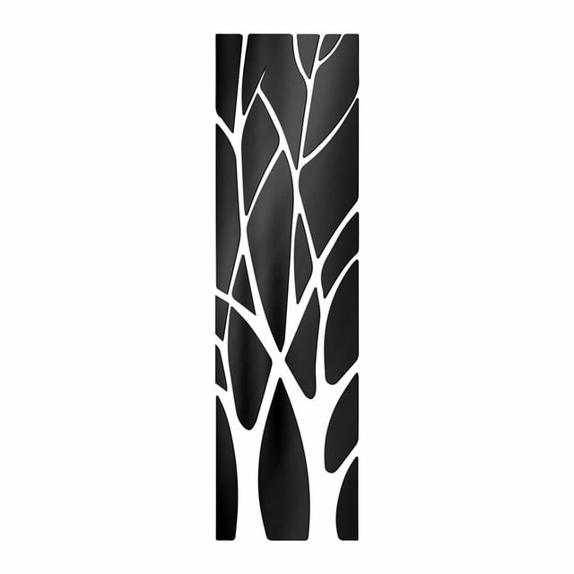 Bewildely Adhesivo de pared con diseño de árbol moderno, acabado de espejo para sala de estar, adhesivo artístico de pared acrílico, decoración del Decoración del hogar No.03 Bewildely HA001138-03