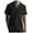Black, variant on European Men Knitted Jacquard Button Cardigan Casual Loose Fit Breathable Comfortable Business Sports Short Sleeve Shirt Trendy Solid Color Mens Work Shirts Summer Basic Tee Shirts