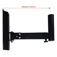 thumbnail image 5 of Soporte Base De Pared Para Altavoz Soporte 50kg 2pzs negro, 5 of 5