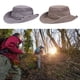 thumbnail image 4 of Qarigey Sombrero de pescador para mujer con protección solar, gorra de ala ancha para viajar, senderismo, Camping, con cuerda, sombreros de Type2 NO2, 4 of 6