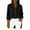 Black, variant on Hfnxid Fall Tops for Women Dressy Loose Fit 3/4 Length Sleeve Shirts Casual Button V Neck Blouses Fashion High Low Hem Tshirts Army Green XXL