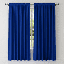 2 pcs 10 feet x 10 feet Polyester Backdrop Drapes Curtains Panels with Rod Pockets - Wedding Party Home Window Decorations - ROYAL BLUE