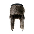 thumbnail image 4 of WITHMOONS Russian Ushanka Cap Winter Trapper Ear Flap Hats YZT0092 (Black), 4 of 5