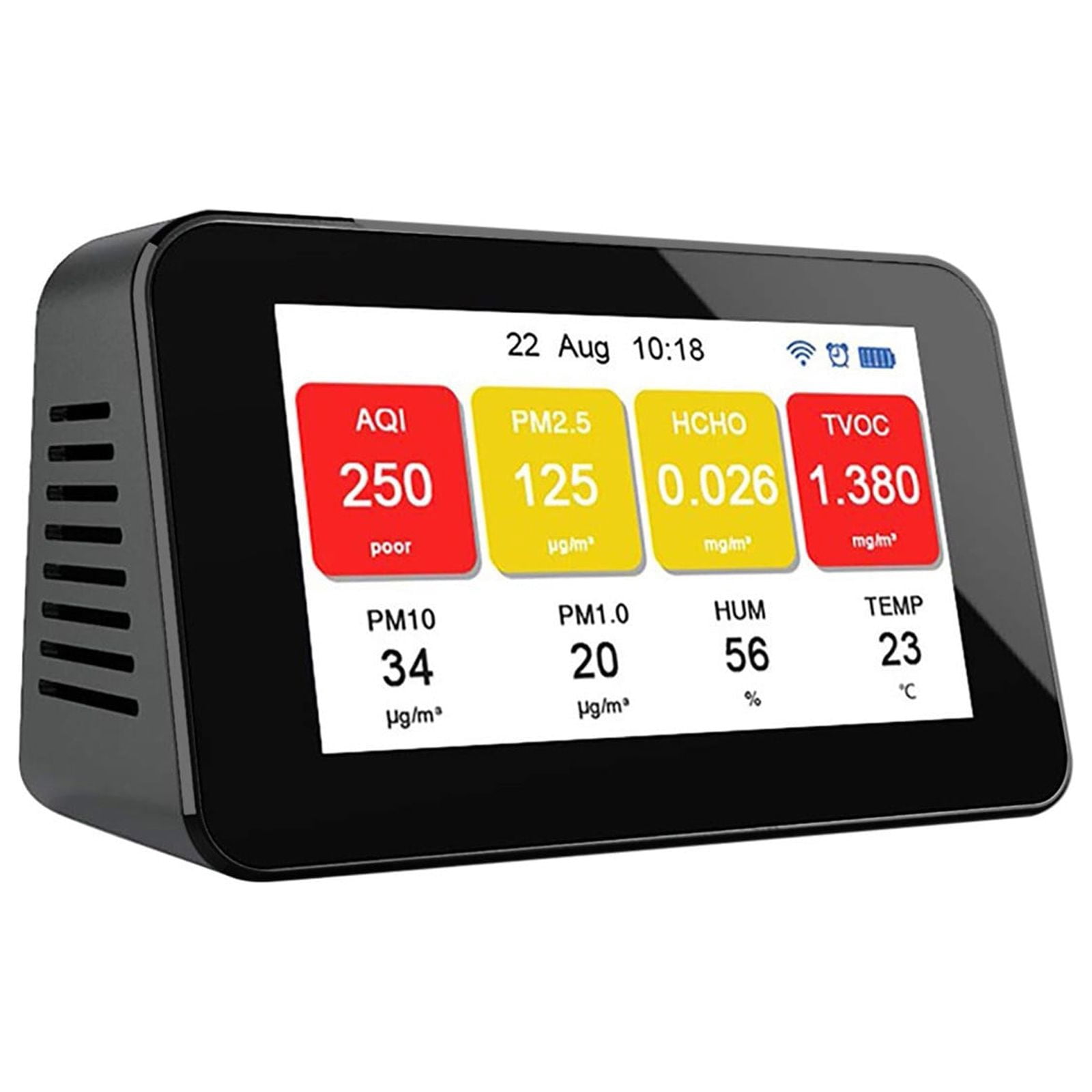 Kiplyki Air Quality Monitor with Wi-Fi Formaldehyde Detector Temperature & Humidity Mete