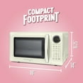 thumbnail image 6 of Nostalgia Retro 700W Microwave Oven – 0.7 Cu Ft Capacity – Ivory, 6 of 8
