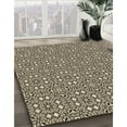 thumbnail image 3 of Ahgly Company Machine Washable Indoor Square Transitional Bakers Brown Area Rugs, 5' Square, 3 of 7
