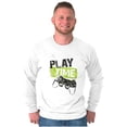 thumbnail image 4 of Play Time Video Game Gaming Nerd Men's Big & Tall Long Sleeve Graphic Tee Brisco Brands 2X, 4 of 5