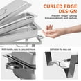 thumbnail image 6 of PRIJESSE 2 Pack 9QT Chafing Dish Buffet Set Rectangular Stainless Steel Buffet Catering Warmer Set for Gatherings Banquets, Buffets, Weddings, 6 of 8