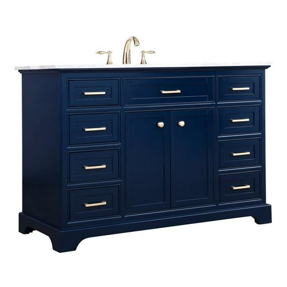 Elegant Kitchen and Bath 48 inch Single bathroom vanity in Blue