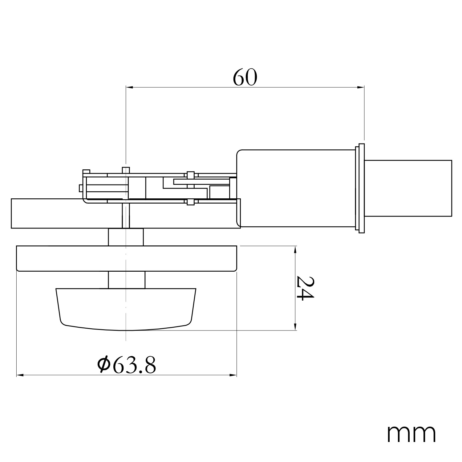 Design House Pro Deadbolt 2.375" Single Sided Deadbolt with Turn-Button Interior, Satin Chrome