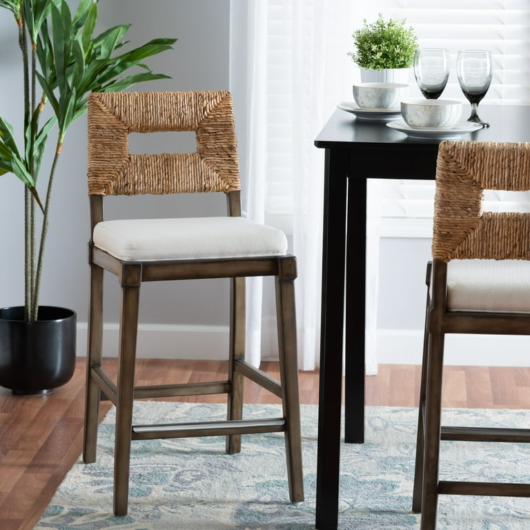 Woven seagrass counter stools hotsell
