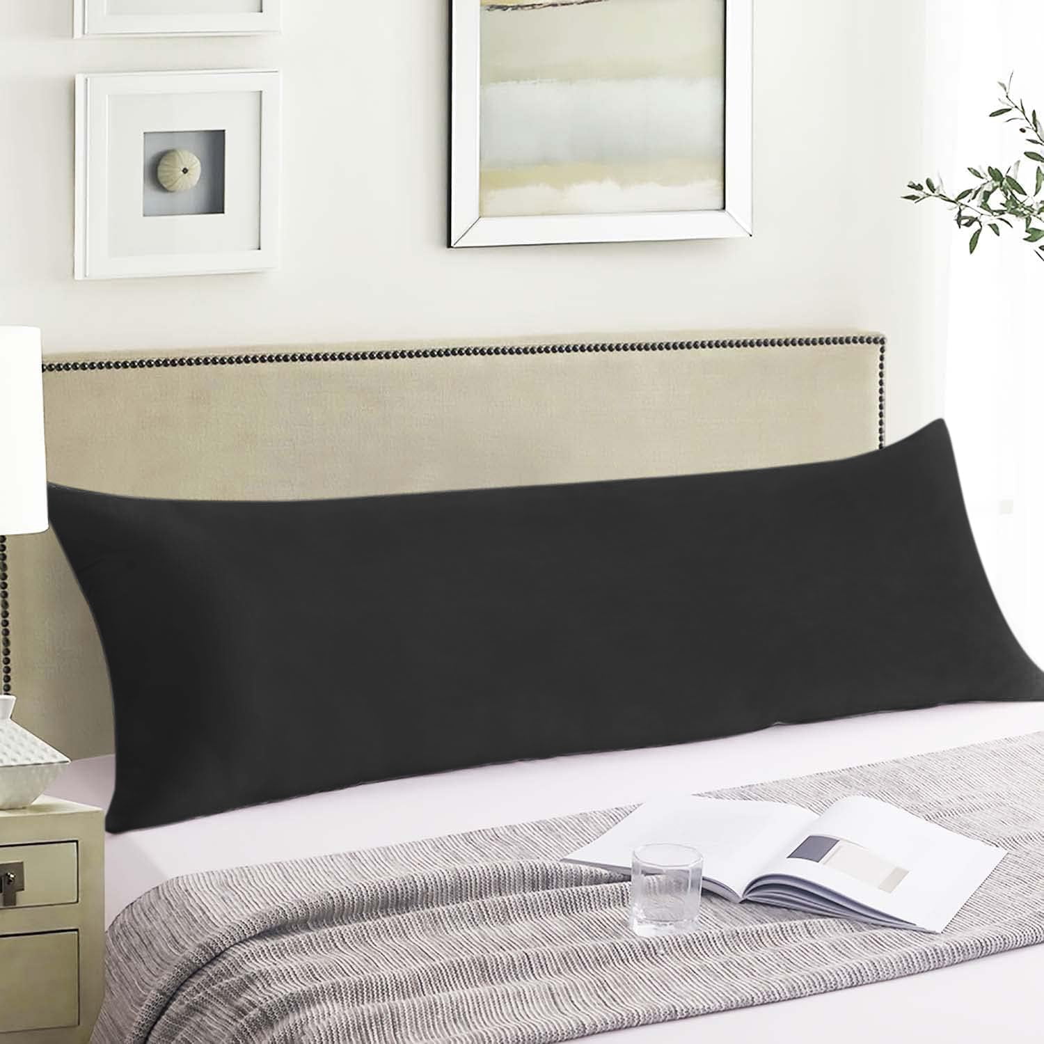 Cotton Body Pillow Insert Cooling Breathable Full Body Pillow for Side Sleepers Soft Long Bed Pillow for Adults 20 x 54 inch
