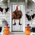 thumbnail image 2 of Rungungde Wreath Witch Wreath Decorations,Wreath for Front Door, New Witch Legs and Hat Wreath, Hanging Witch Wreath Wall Door Hanger for Home Farmhouse Outdoor Decor, 2 of 6