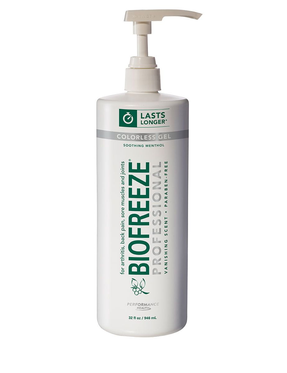 Biofreeze Professional 32 FL.OZ Pump Pain Relieving Gel (COLORLESS