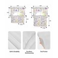 thumbnail image 6 of Purple Floral Blossom Kitchen Curtains Sets 24 Inch Length with Valance, Spring Rustic Botanical Swag Valances and Tiers Curtain Set Drapes Swag Curtains for Living Room, Bathroom, Bedroom, Cafe, 6 of 6