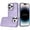 Purple, variant on For iPhone 14 PRO MAX 6.7 in.Case Rhinestone Faux Crystals Chrome Plated Cover
