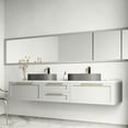 thumbnail image 3 of VIGO Concreto Stone 24 in. Concrete Oval Vessel Bathroom Sink in Gray with Lexington Faucet and Pop-Up Drain in Matte Gold, 3 of 10