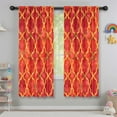 thumbnail image 5 of Blackout Kids Curtains,Red Yellow Checkered Pattern Childrens Insulated Curtains Set Of 2,Bedroom Essentials,Toddler Room Decor 42"x63", 5 of 5