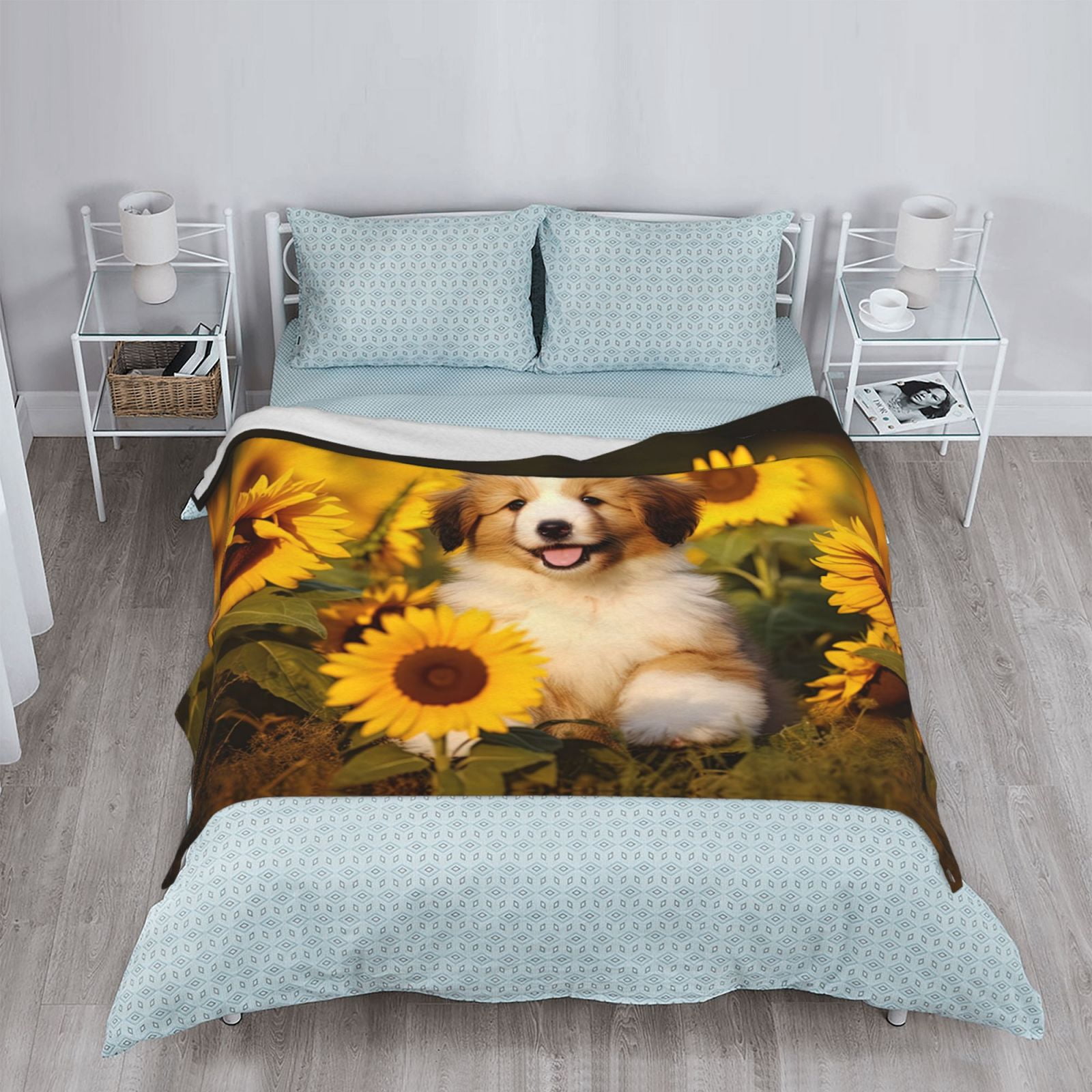 PHELIKA Havanese Dog Puppy 03 All Season Soft Throw Blanket Lightweight Flannel Fleece Blankets 80"x60"