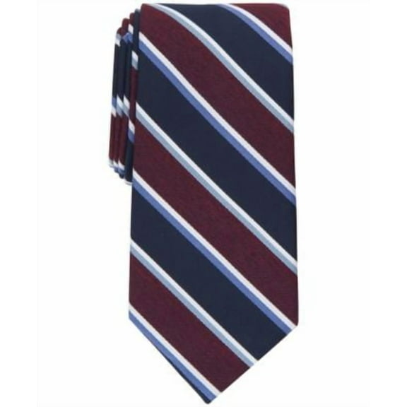 Club Room Mens Regular fit Tie Necktie One Size Blue Striped