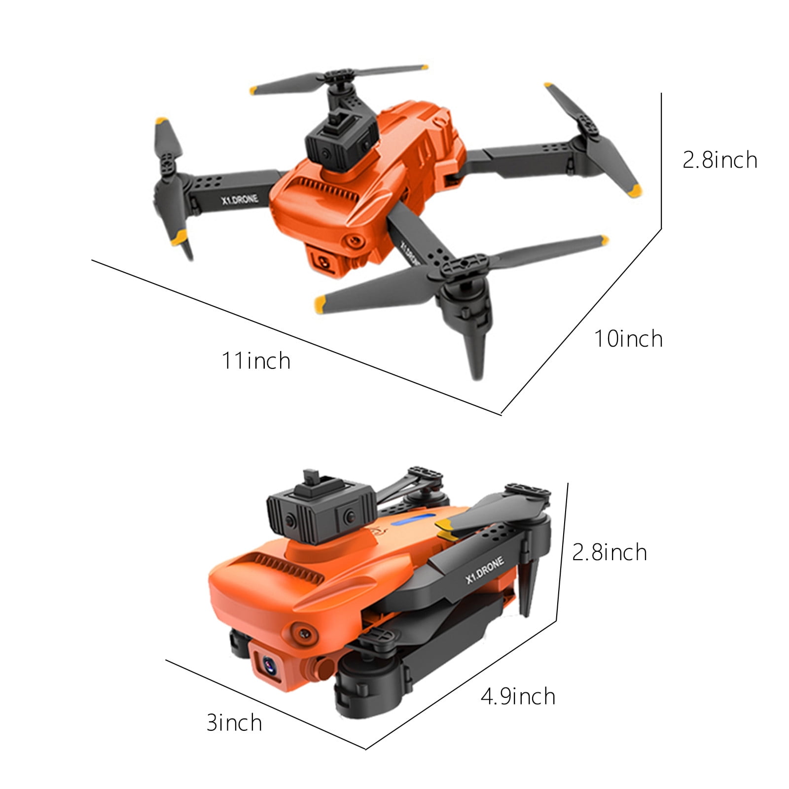 ESULOMP Drone with 1080P Dual HD FPV Camera Remote Control Toys Gifts for Boys Girls with Altitude Hold Headless Mode Start Speed Adjustment