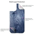 thumbnail image 4 of DistinctInk Custom SKIN / DECAL compatible with OtterBox Defender for iPhone 11 Pro (5.8" Screen) - Dark Blue Weathered Wood Grain Print - Printed Wood Grain Image, 4 of 5
