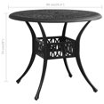 thumbnail image 4 of vidaXL Garden Table Black 90x90x74 cm Cast Aluminium, 4 of 4