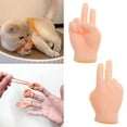 thumbnail image 2 of ROCKROK 2 Pack Finger Puppets Tiny Hand for Cats Funny Finger Small Hand Set, 2 of 15