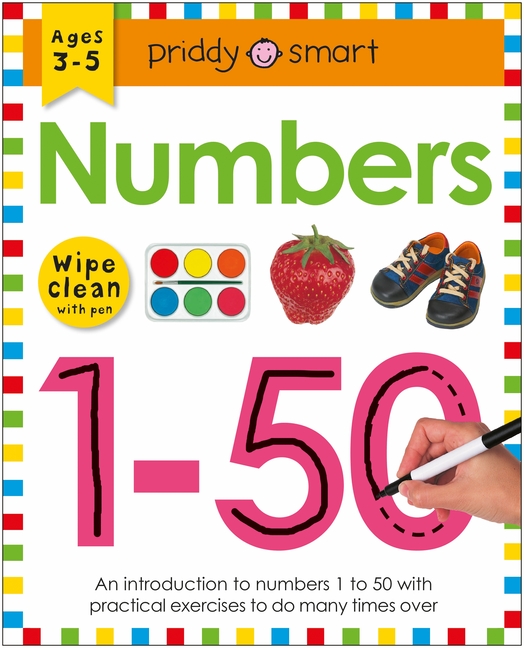 Wipe Clean Learning Books Numbers 1-50 (Wipe Clean Workbook): Ages 3-5; Wipe-Clean with Pen, (Spiral-Bound)