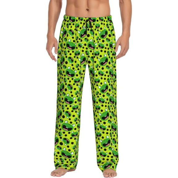 Saiise Frogs Print Mens Pajama Pants for Men,Mens Lounge Pants,Funny Gifts for Men,Men's Pajama Bottoms-Small
