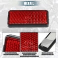 thumbnail image 3 of Unique Bargains 10 Pcs Universal Reflector Self Adhesive 56x25mm for Motorcycle Bicycle Safety Spoke Reflective Red, 3 of 6