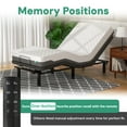 SunsGrove Motorized Upholstered Adjustable Bed Base with Wireless