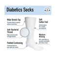thumbnail image 4 of Yacht & Smith Men's and Women's Diabetic Neuropathy Edema Socks, Cotton Crew, Ankle Medical Sock, 4 of 5