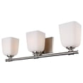 thumbnail image 2 of Woodbridge Lighting Blaire 3-Light Steel and Glass Bath Light in Satin Nickel, 2 of 2