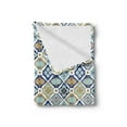 thumbnail image 2 of East Soft Flannel Fleece Throw Blanket, Oriental Motifs Pattern with Swirls and Floral Elements Middle Eastern Illustration, Cozy Plush for Indoor and Outdoor Use, 50" x 70", Multicolor, by Ambesonne, 2 of 5