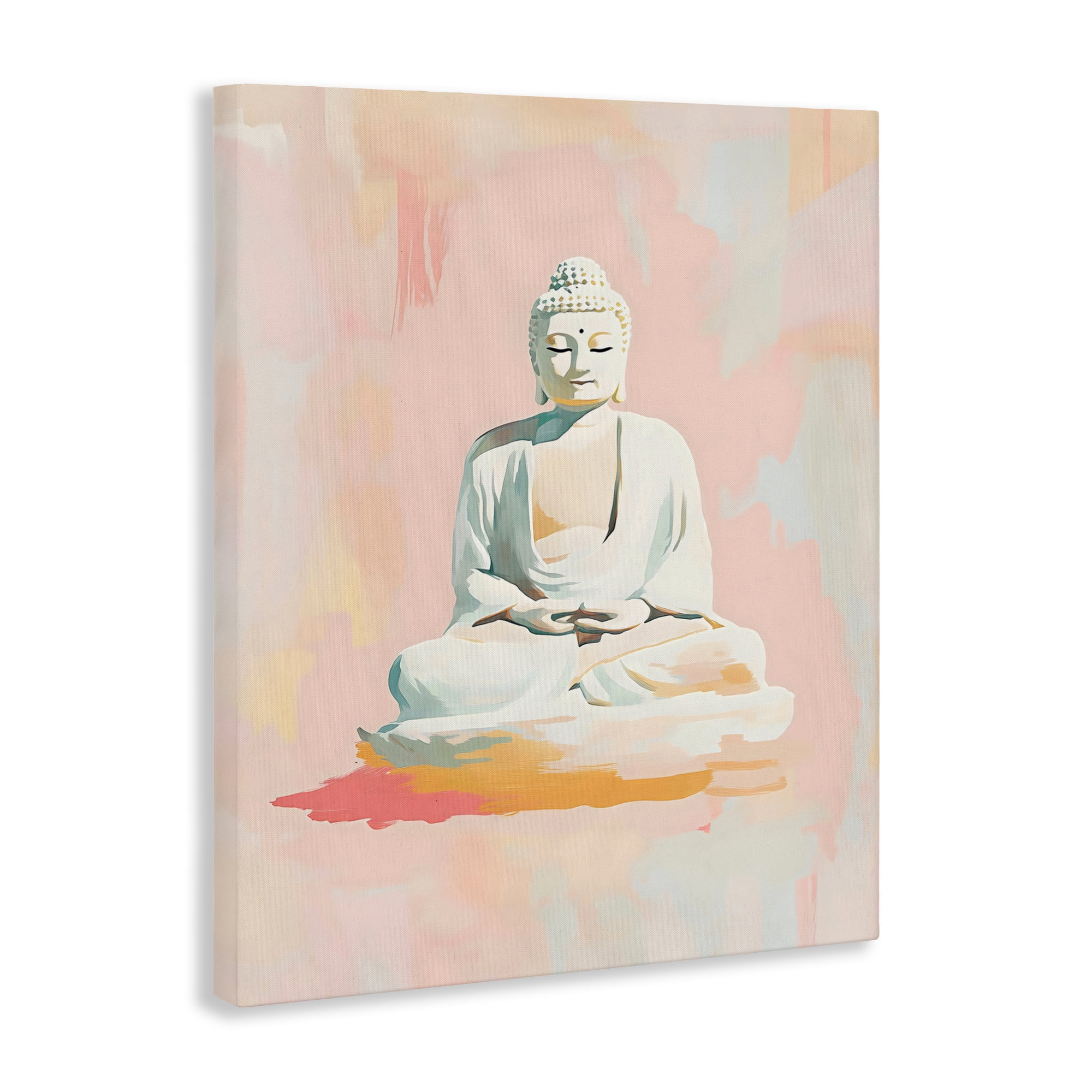 Stupell Industries Pastel Buddha In Quiet Meditation Canvas Wall Art, design by The Prints Vibe